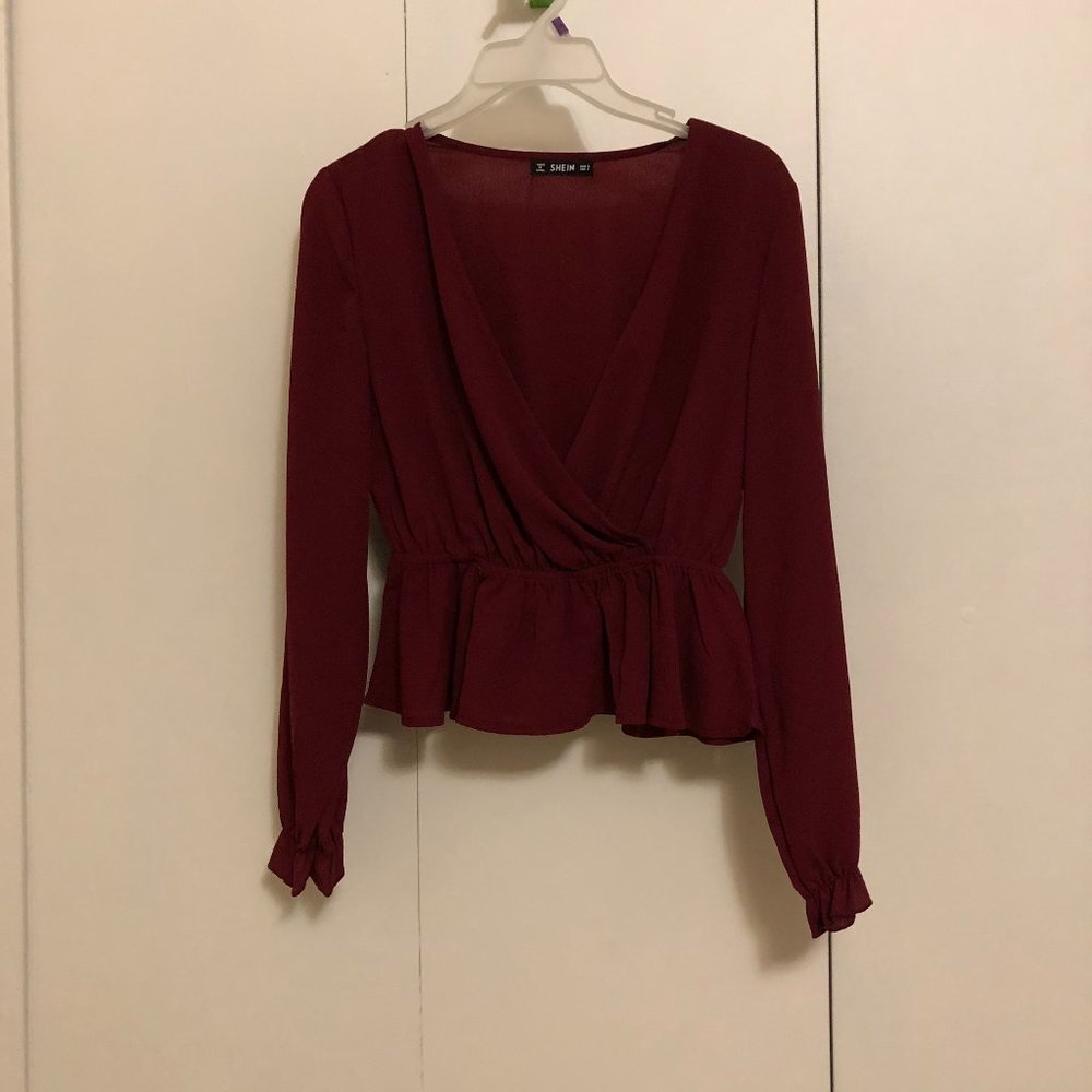 *3 for $20* maroon top shein
